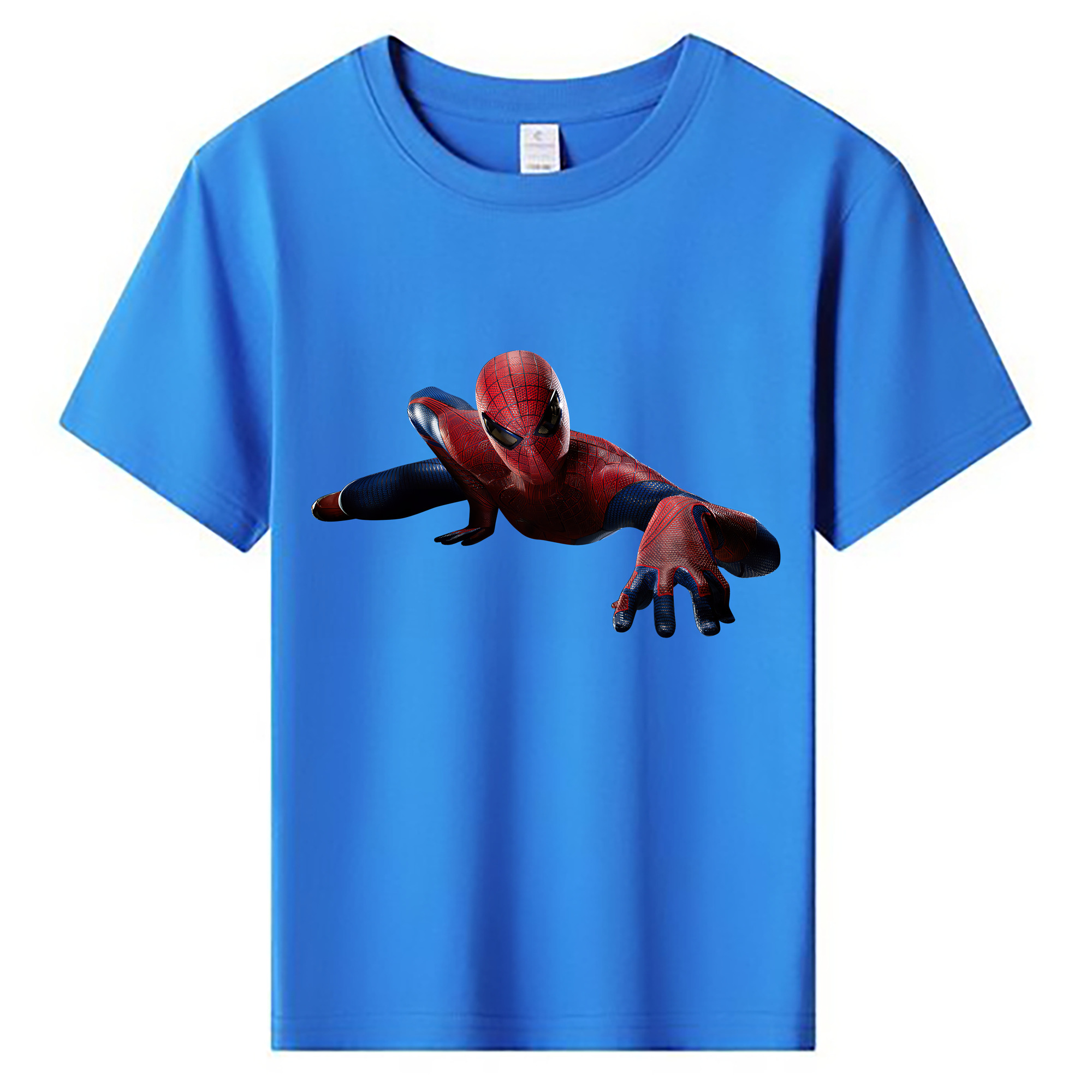 （画像用） Spider Man スパイダーマン 綿100％キッズTシャツ（フロントプリント）